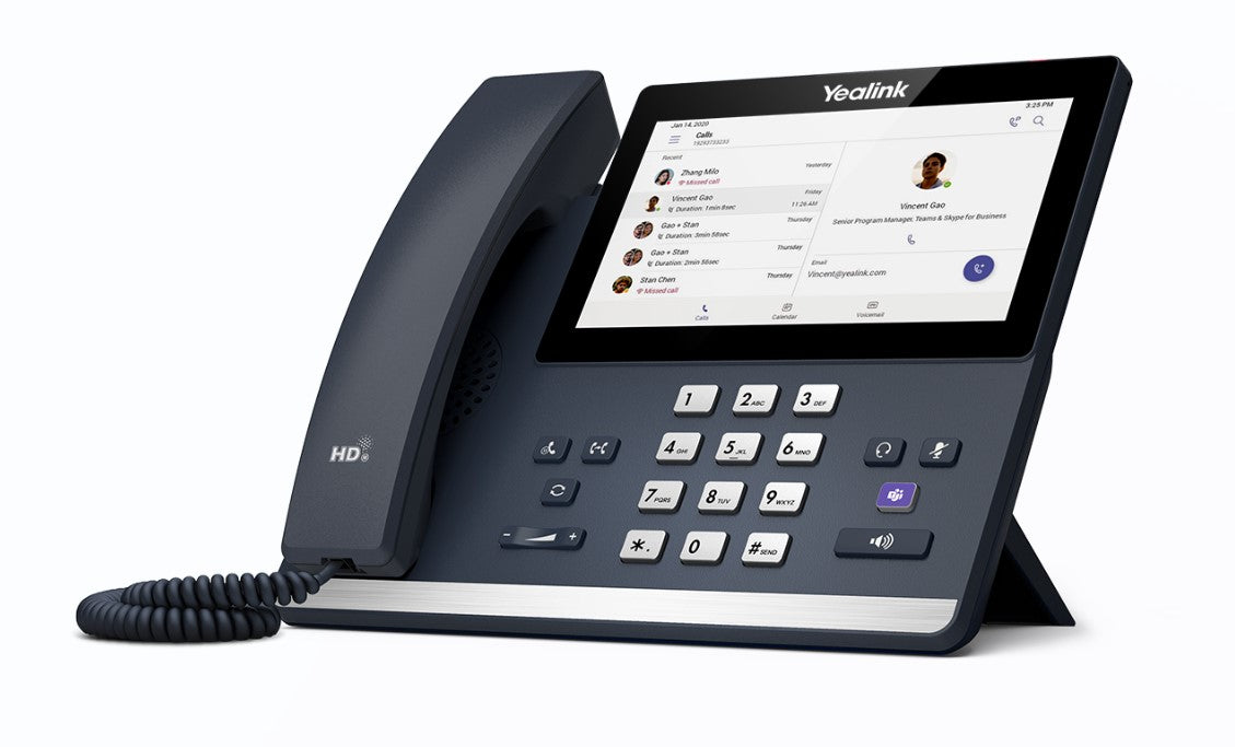 Yealink MP56 E2 Teams IP Phone, Android 13, Mid-level, Teams and Skype Compatible, 7-inch touchscreen, HD Audio, Teams button, Supports Office 365 Yealink MP56 E2 Teams IP Phone, Android 13, Mid-level, Teams and Skype Compatible, 7-inch touchscreen, HD Audio, Teams button, Supports Office 365